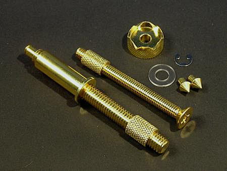 No82 マルエム 万力 手作りネジセット (金仕上げ) M6×M8